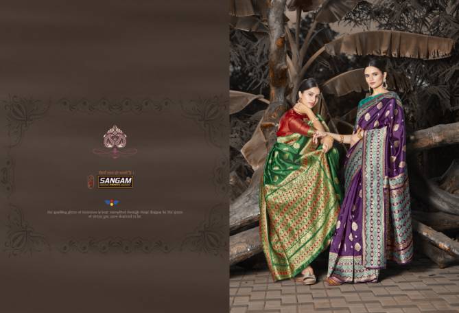 Sangam Priya Anand Latest Fancy Designer Festive Wear Silk Sarees Collection